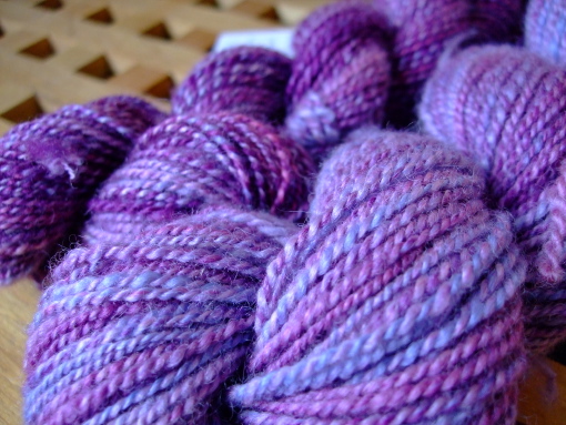 Blufaced Leicester handpainted by Forest Fiber Works