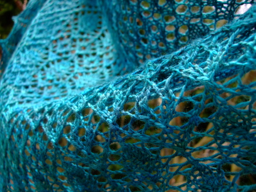 Prairie Rose Shawl Detail