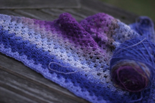 Half Granny Square Scarf