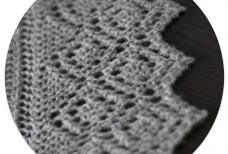 Double Diamond Edging - Spitzenborte zum seitlich anstricken