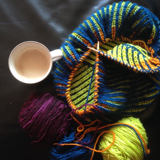 Askews Me Shawl in Malabrigo Worsted