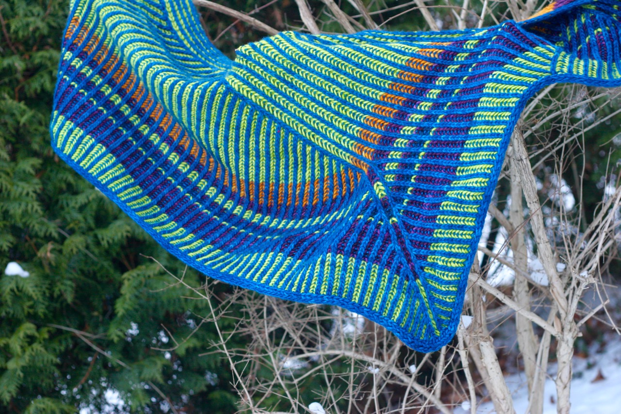 Askews Me Shawl in Malabrigo Merino Worsted