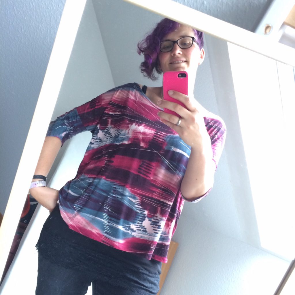 Selbstgenähtes T-Shirt nach eigenem Schnitt