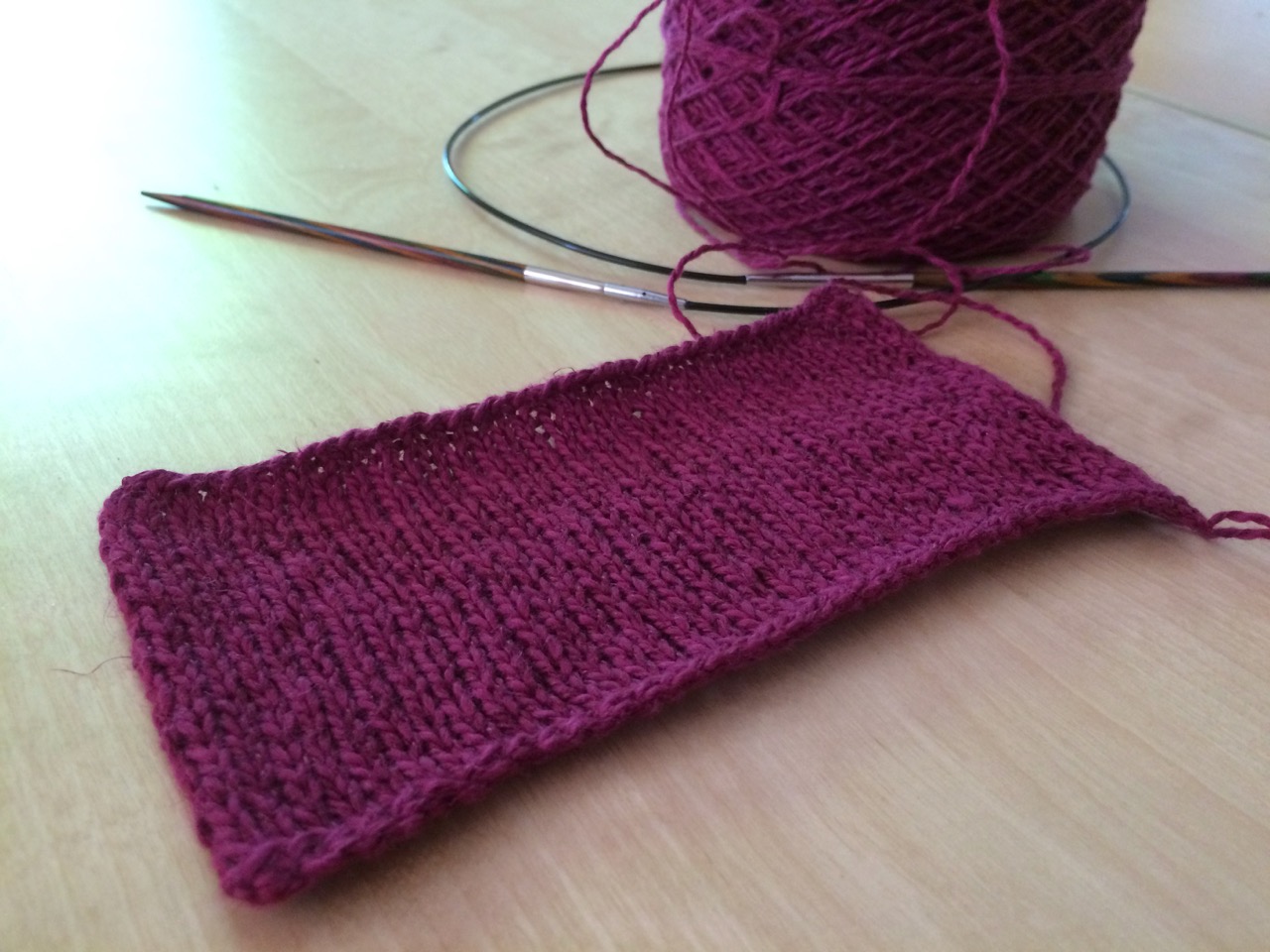 Maschenprobe mit Pascuali Nepal