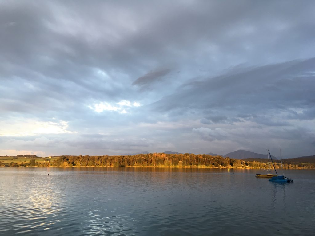 Riegsee in der Abendsonne