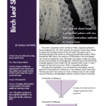 Revised pattern :: Birch Leaf Shawl ::