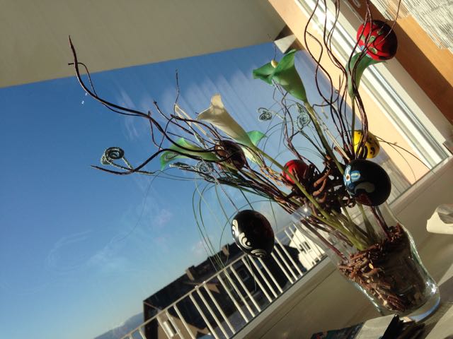 Easter eggs on twigs