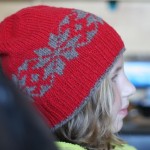 Free pattern :: Snow Stars Hat ::