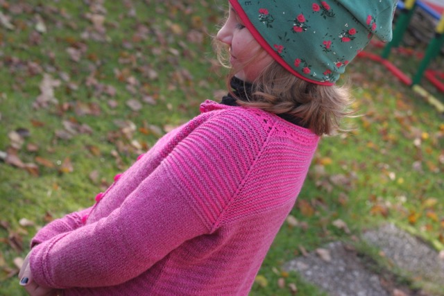 Pink Raglan Cardigan