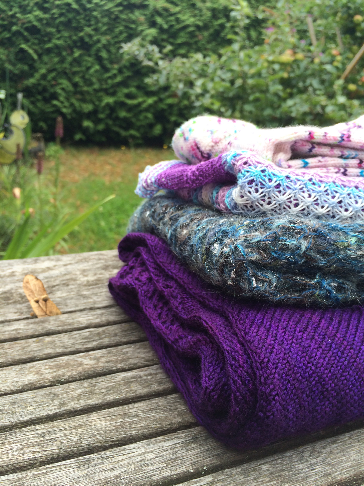 Sommerstrickereien 2016 - 3 Tücher und 1 Paar Socken